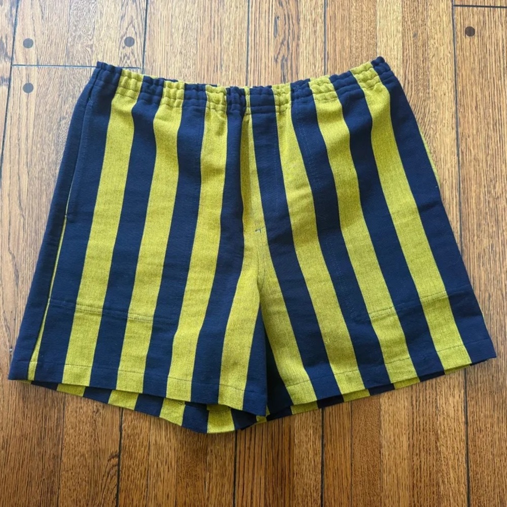 Bode 100% Cotton Striped Shorts M/L EUC Like New